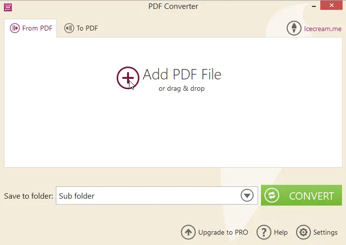 Icecream PDF Converter 2